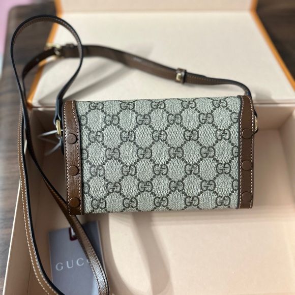 1955 Horsebit Gucci Brown and Tan Women's Bag - Picture 2 of 15